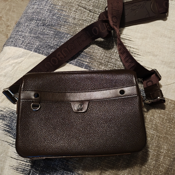 Brown Leather Men's Bag - Picture 1 of 13